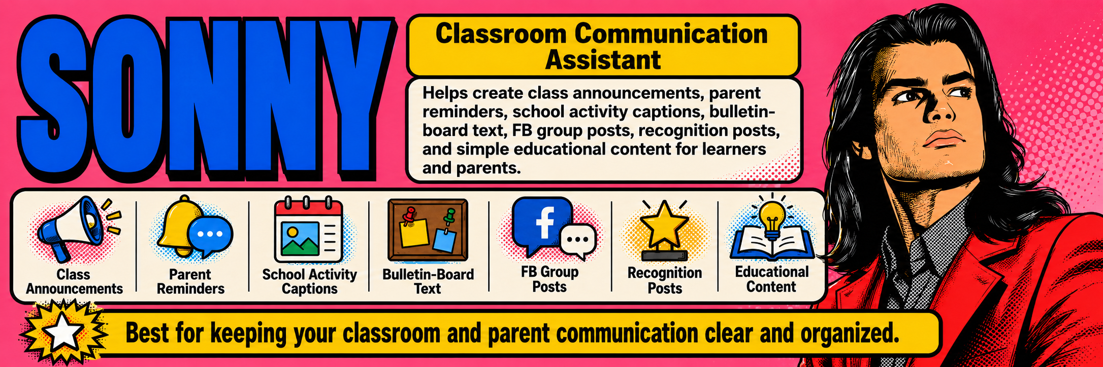 Sonny classroom communication assistant.